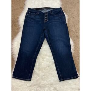 Torrid Premium Womens Sky High Skinny Crop‎ Jeans Pockets Belt Loops Size 16